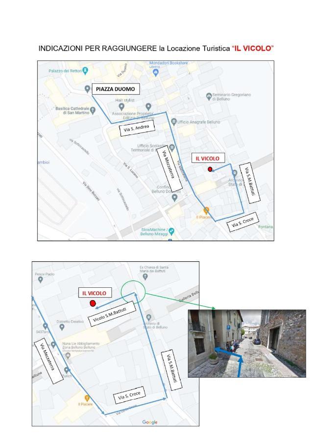 Il Vicolo_Carinissimo Appartamento In Centro Storico, Zona Giorno Mansardata ベッルーノ エクステリア 写真
